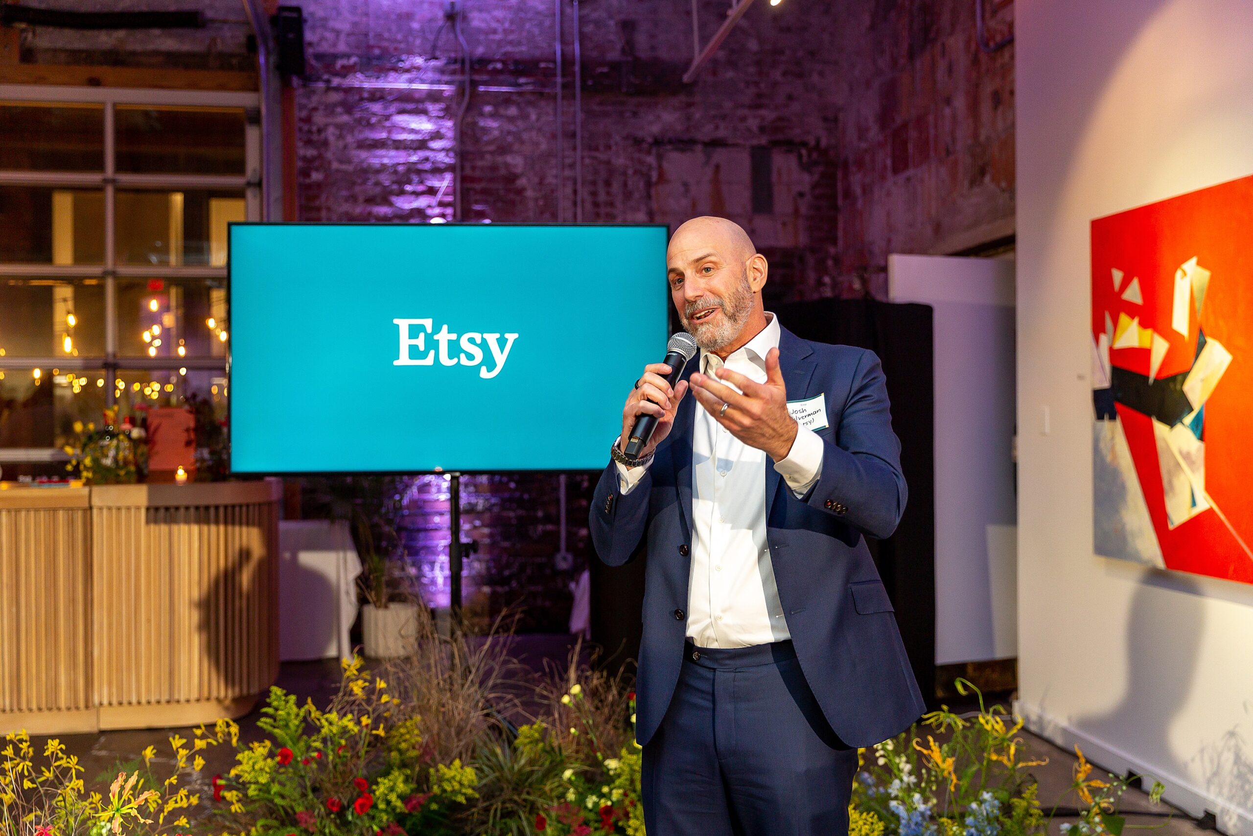 Etsy CEO gives remarks at event in Washington DC