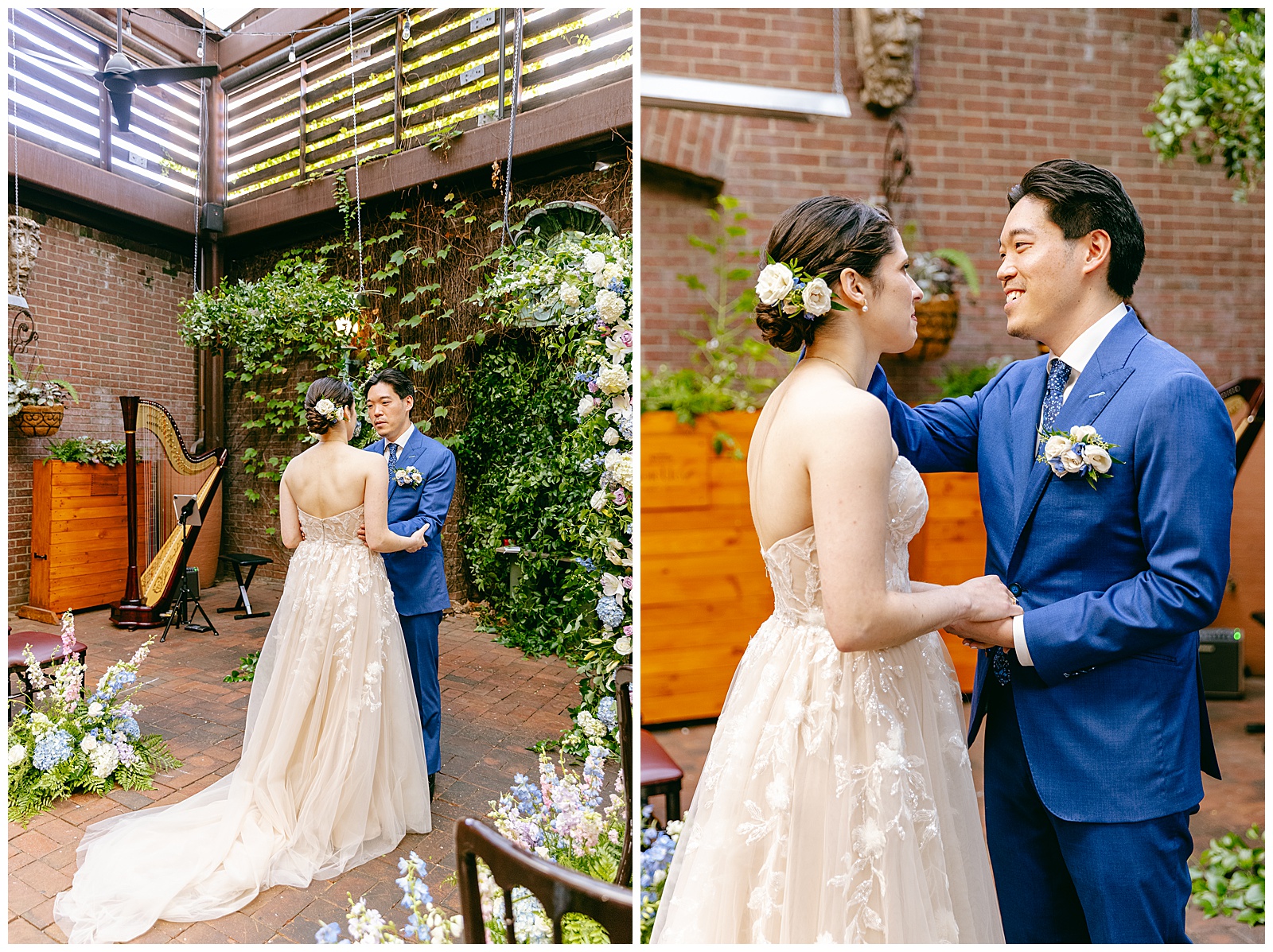 Wedding Couple has their First Look in Brooklyn