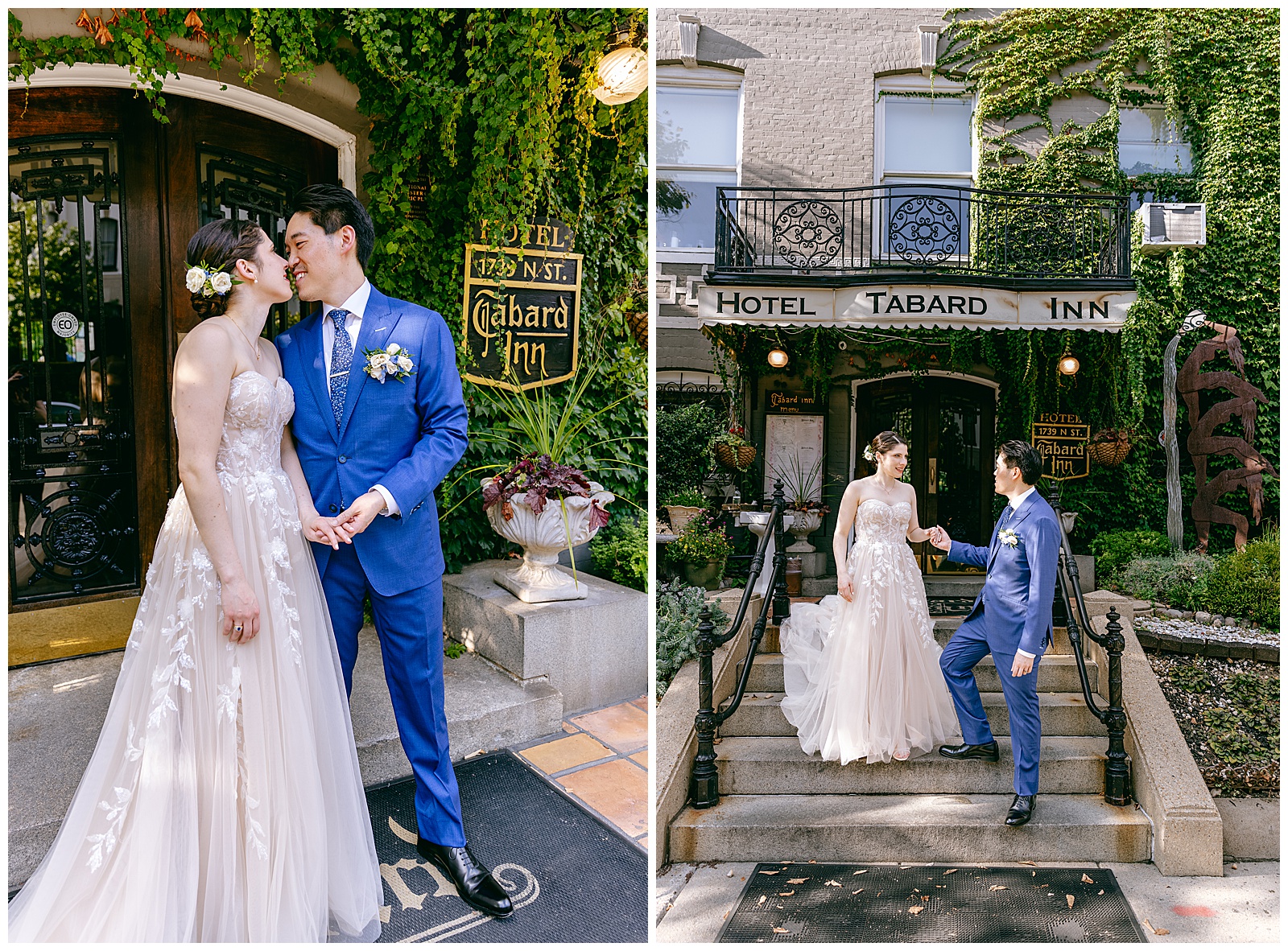 Candid Couple Portraits of Bride and Groom on Wedding Day