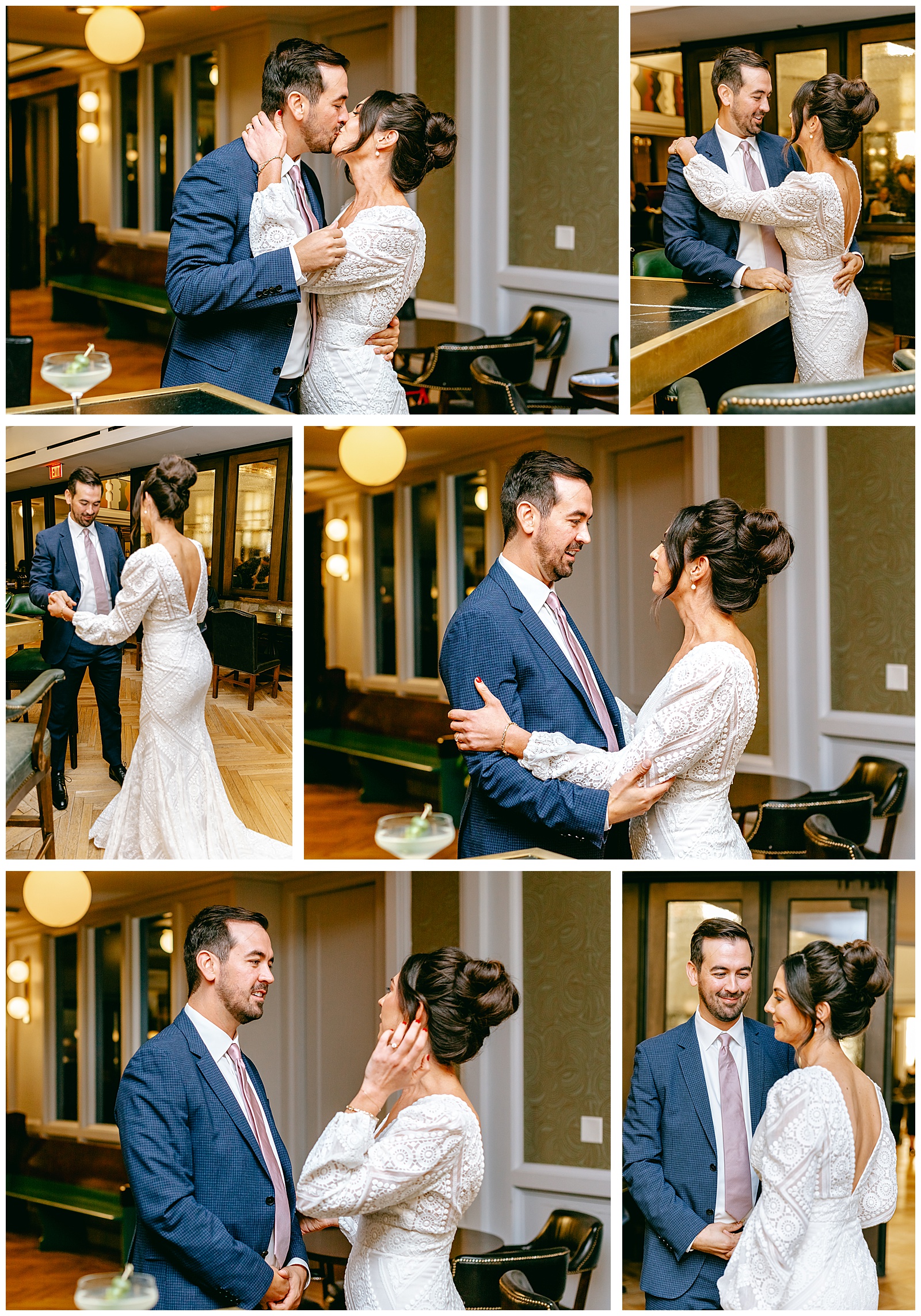 first look washington dc wedding photographer at the line hotel in adams morgan