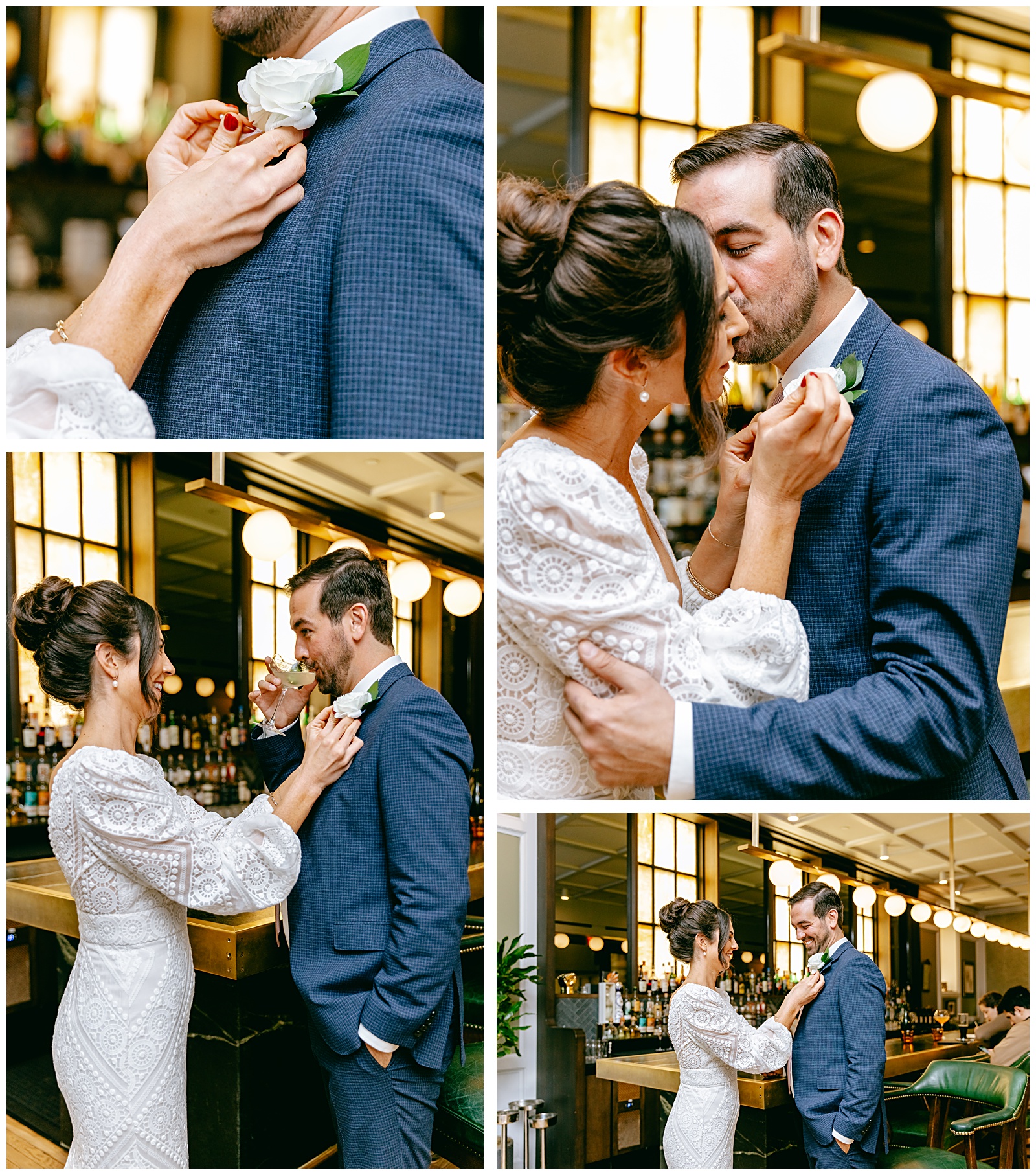 event photographers washington dc wedding day couple at the Line Hotel