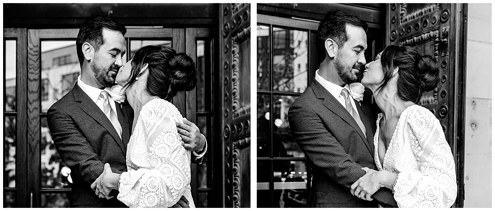 photograph washington dc black and white portraits of wedding day couple