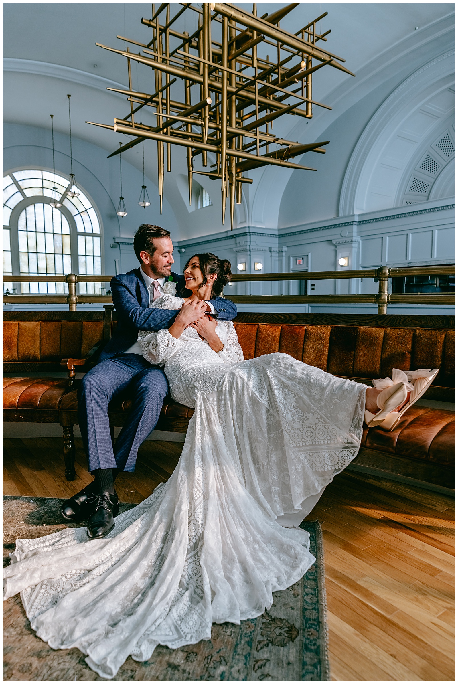 bride and groom portrait at The Line DC in Adams Morgan