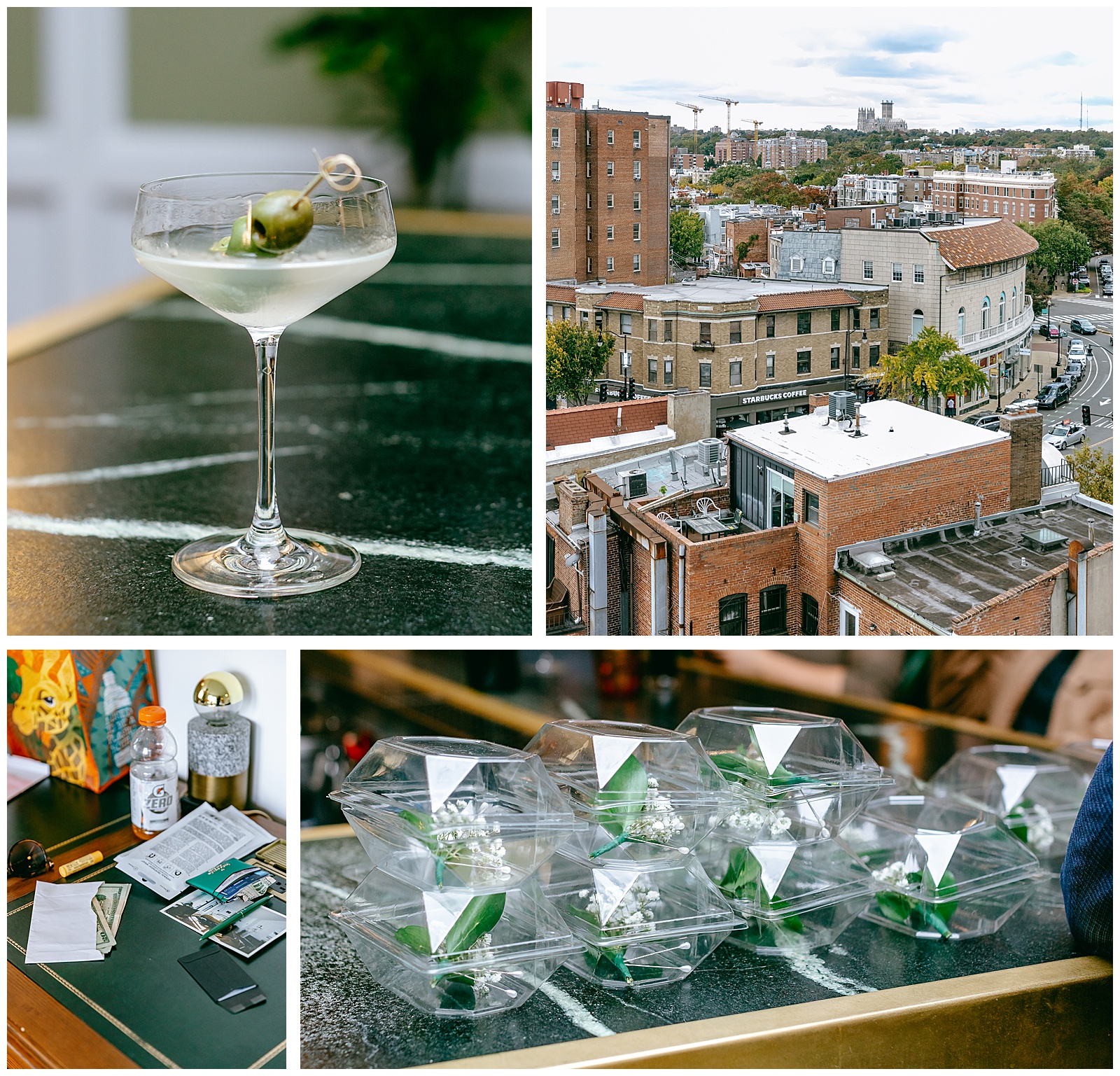 wedding getting ready details cityscape from adams morgan