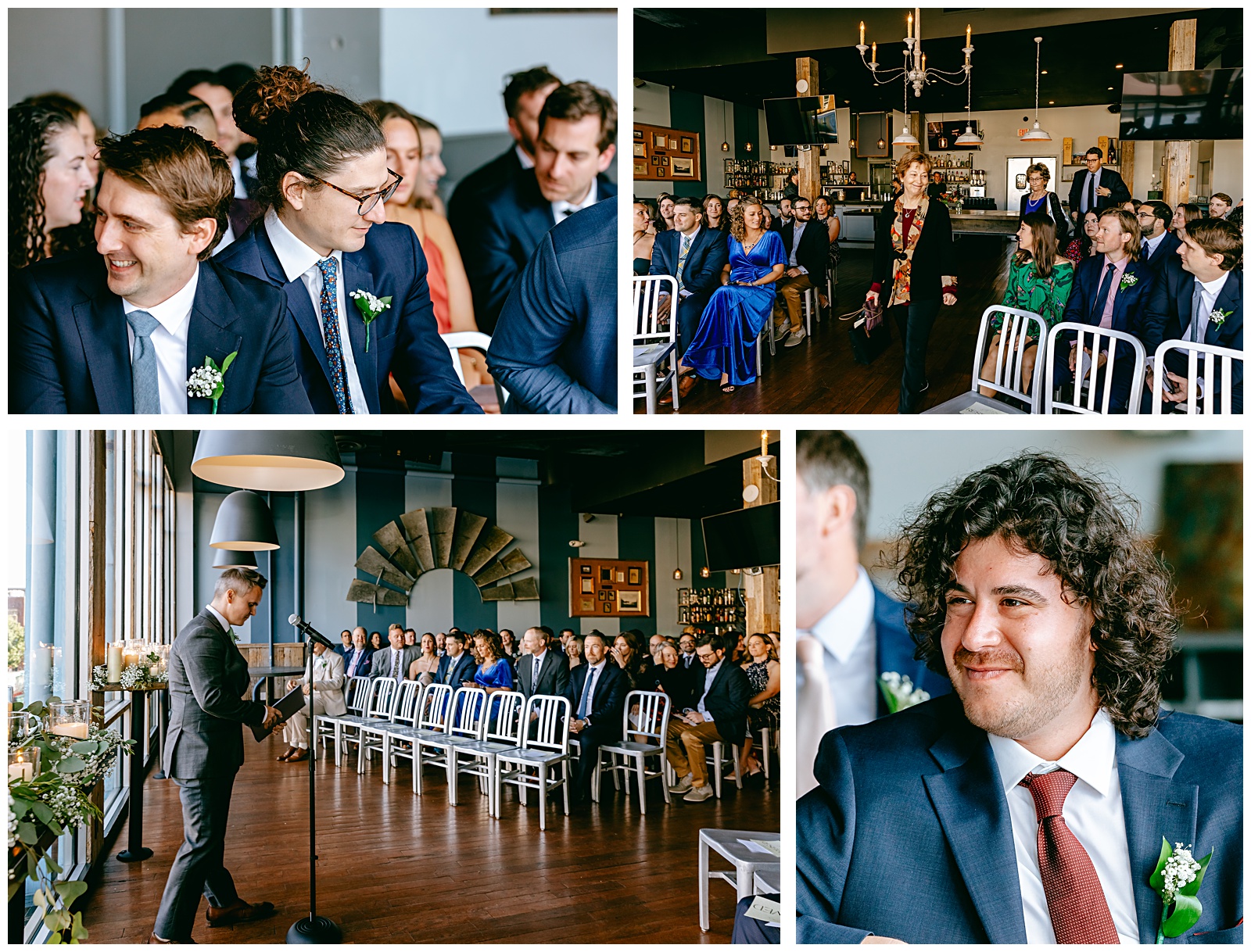 guests at wedding ceremony in adams morgan 