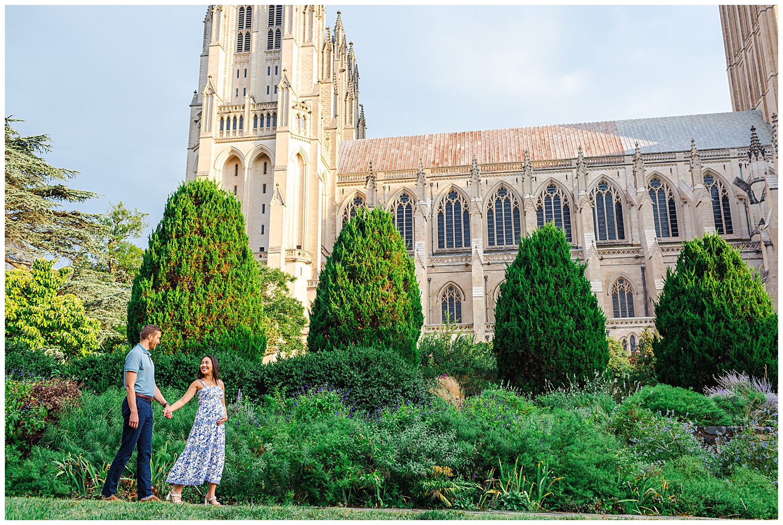 Washington National Cathedral Church Maternity Session in Washington DC