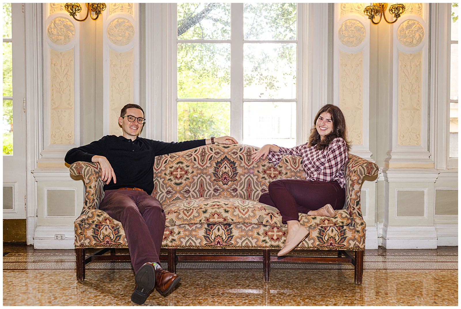 Historic apartment couples session Adams Morgan DC