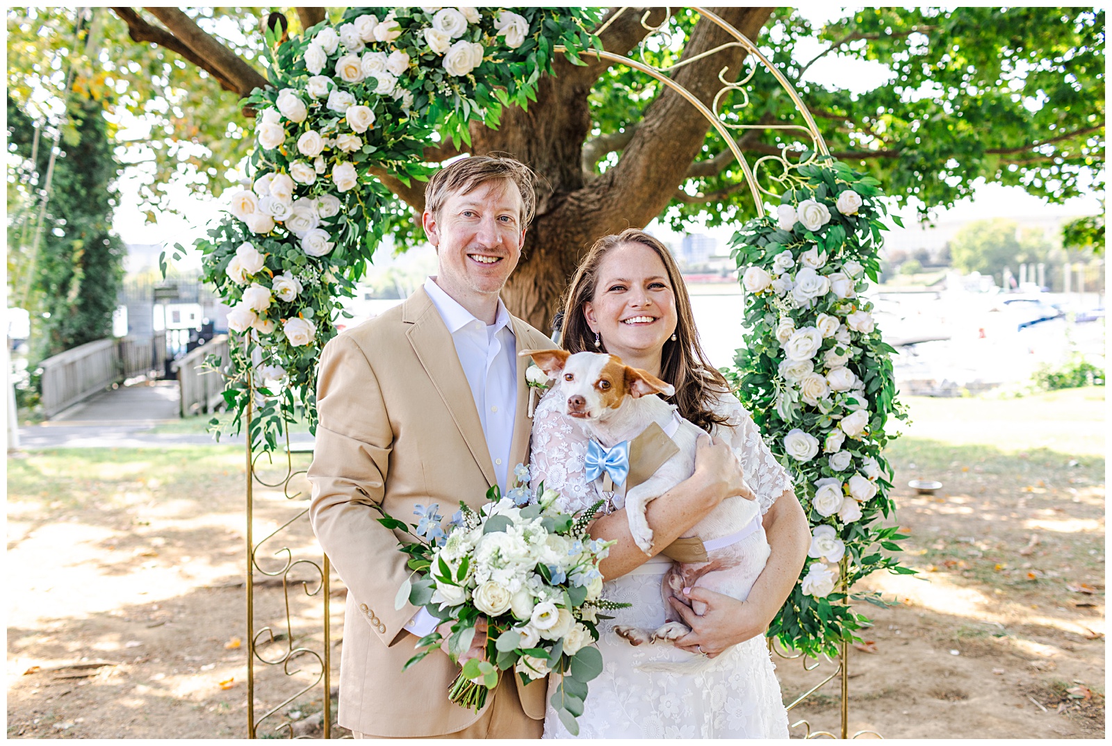 Columbia Island Marina wedding photography