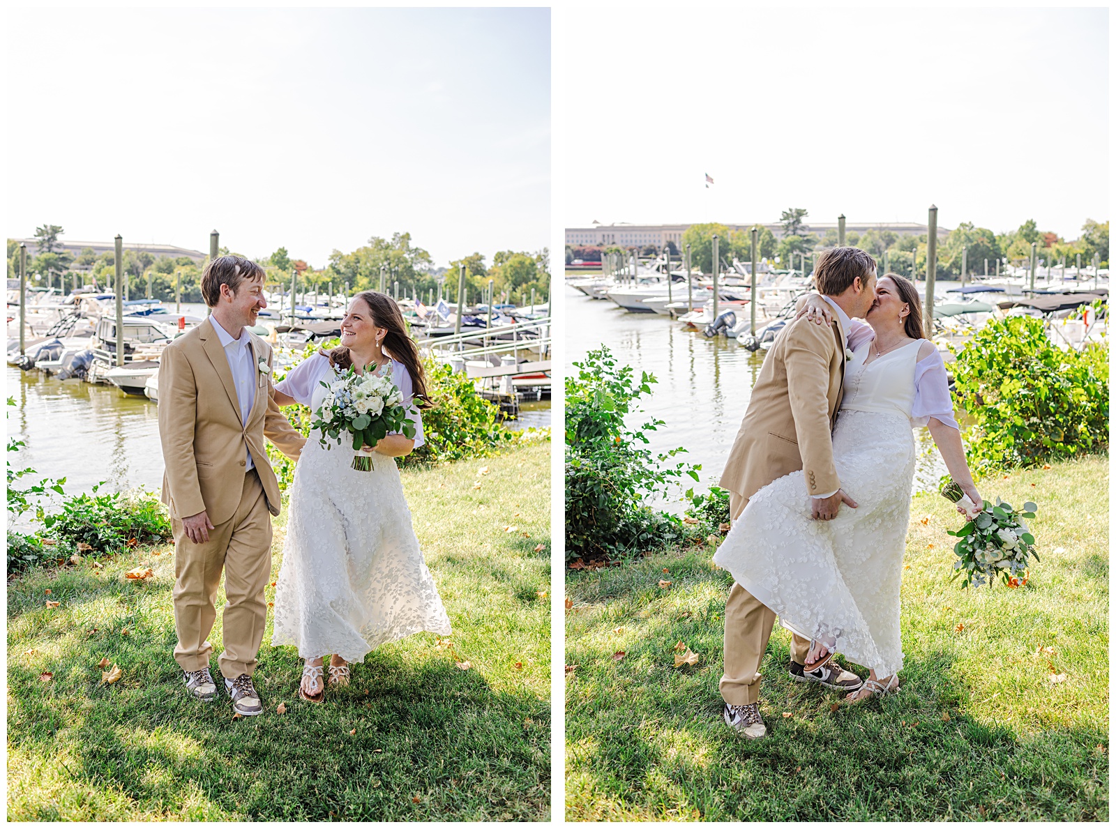 First dance at Columbia Island Marina wedding