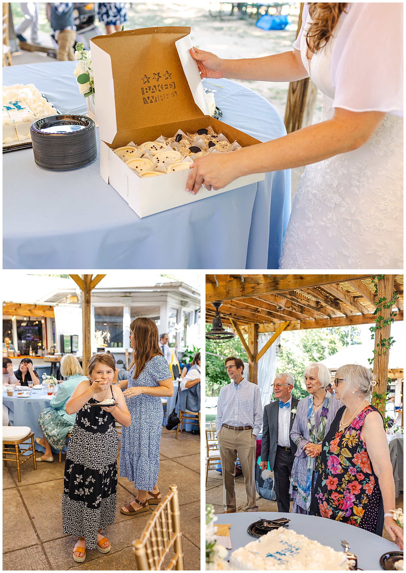 Romantic summer wedding Potomac River