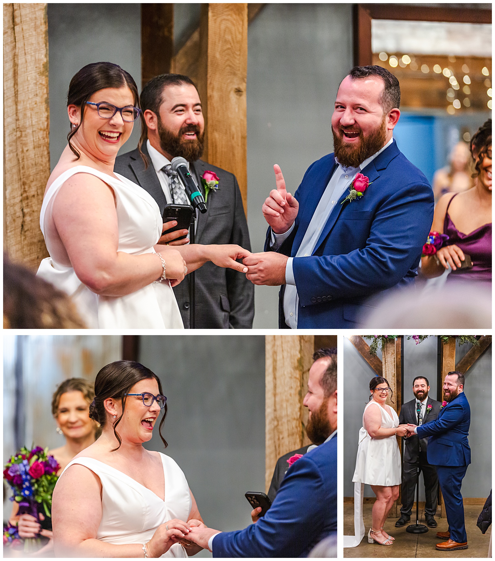 Bridal party candid shots