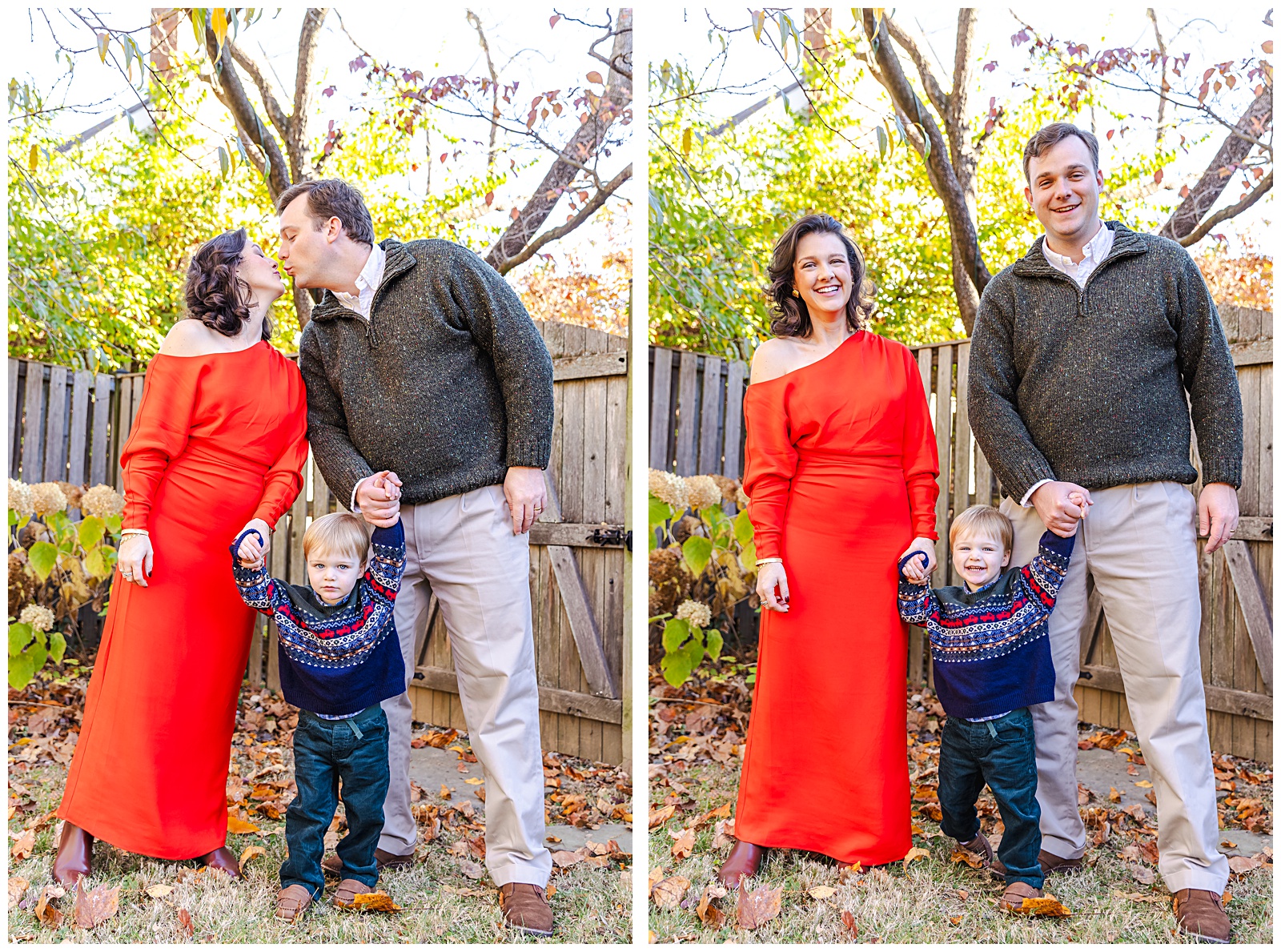 Christmas family pictures in Bethesda