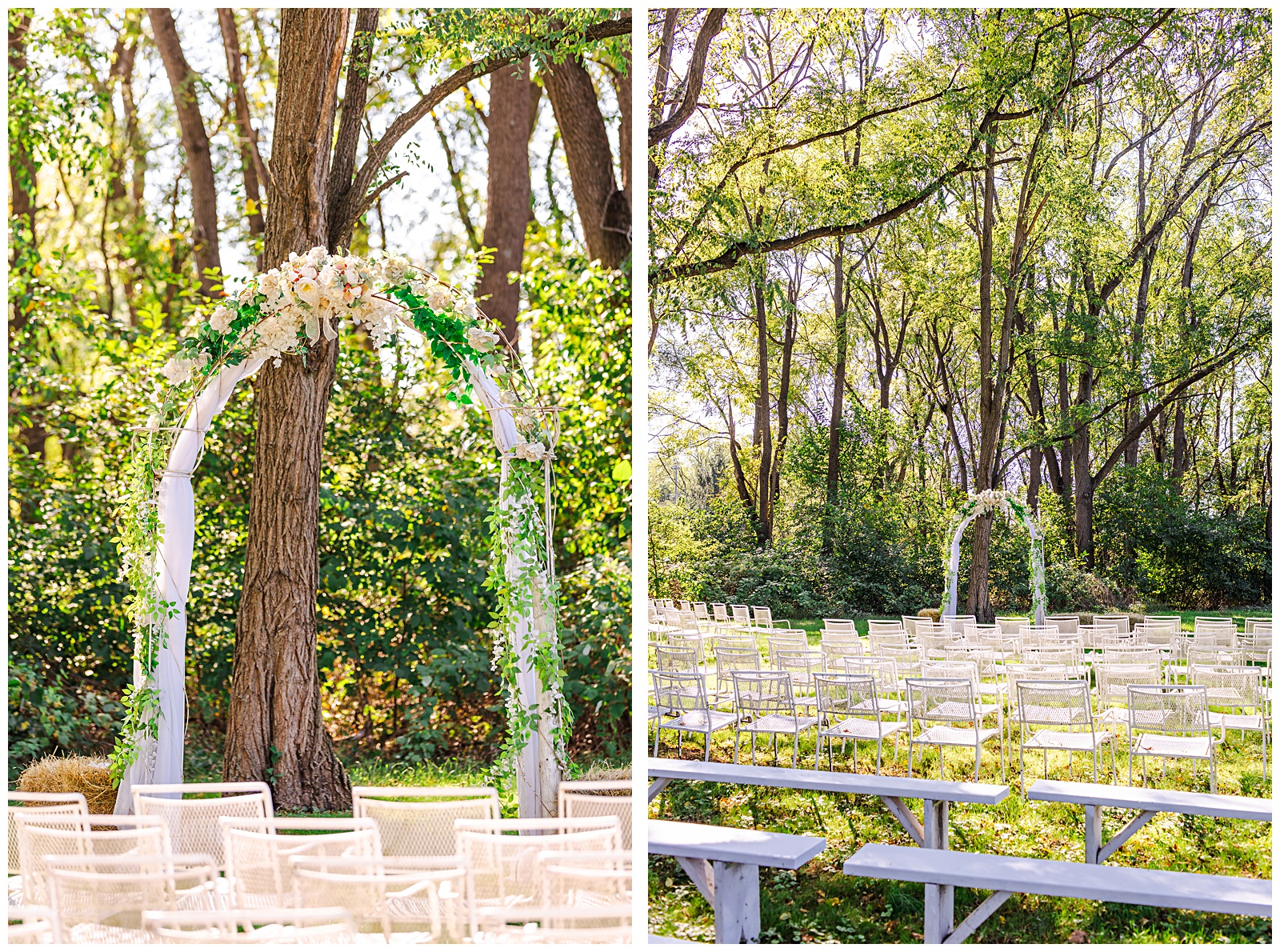 ceremony details at Fairwinds Farm near DC