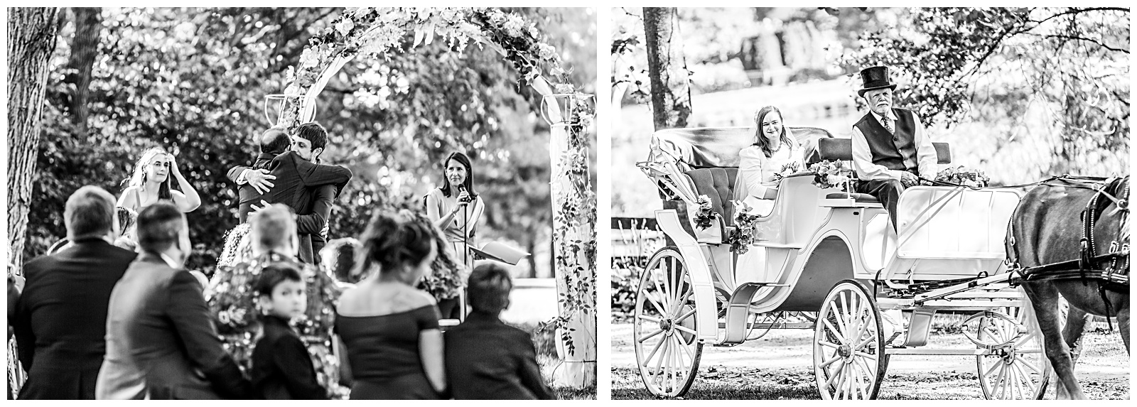 bride and family hanging out before wedding ceremony begins