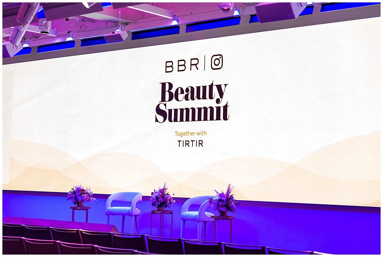 set design for BBR Beauty Summit sponsored by TIRTIR