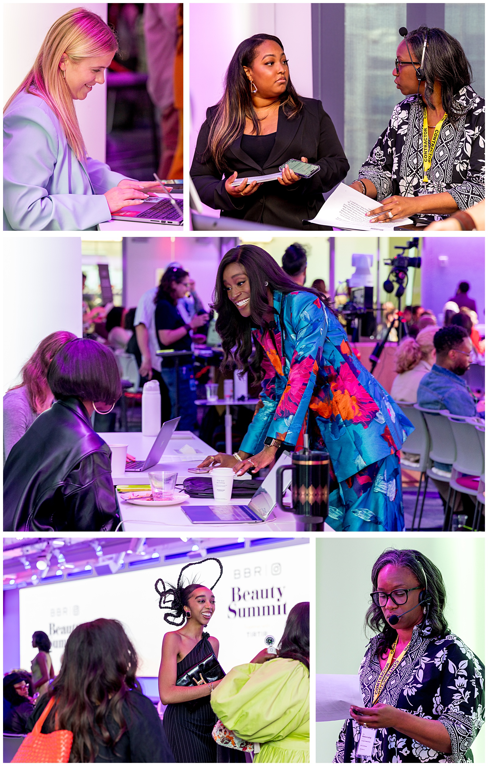 Maude Okrah Hunter and LaJoy Productions behind the scenes at the BBR Beauty Summit