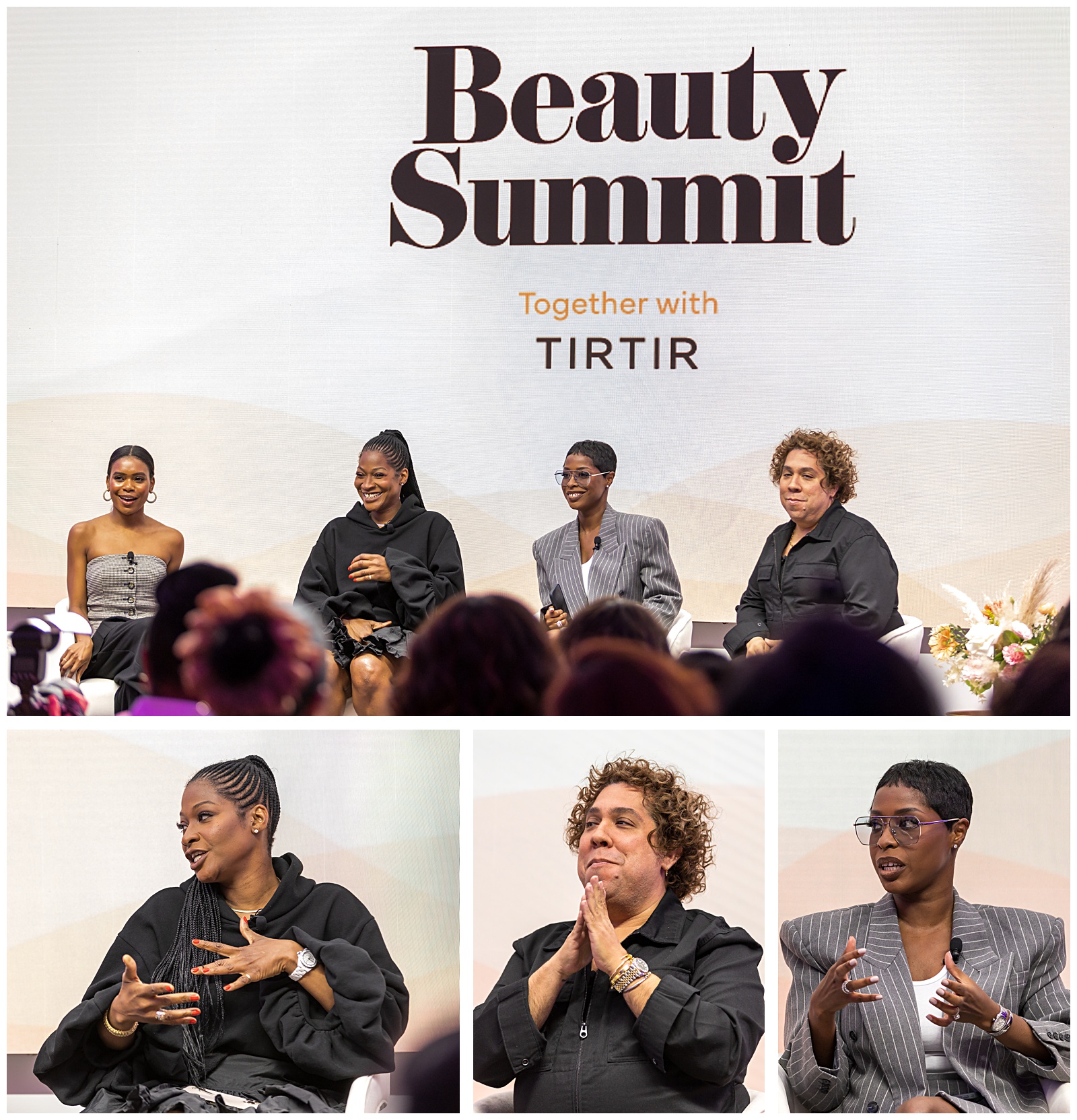 panel of makeup artists discuss industry trends and breakthroughs at the BBR Beauty Summit in Manhattan with NYC brand activation photographer
