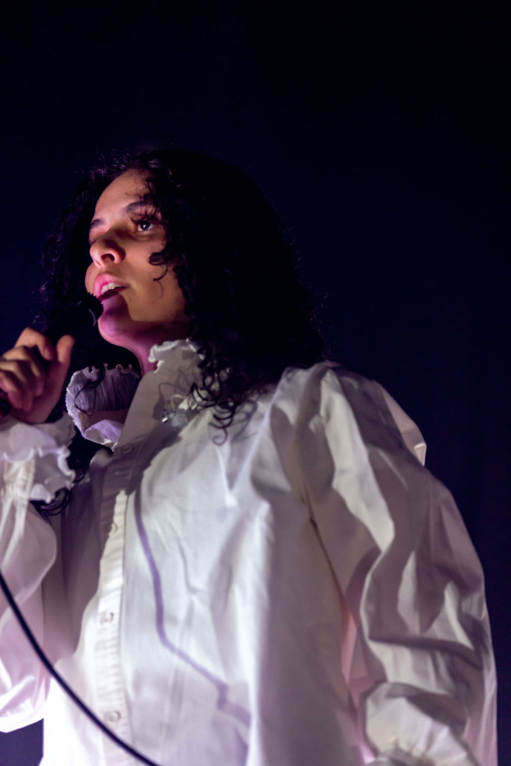 haunting yet poetic artist performance