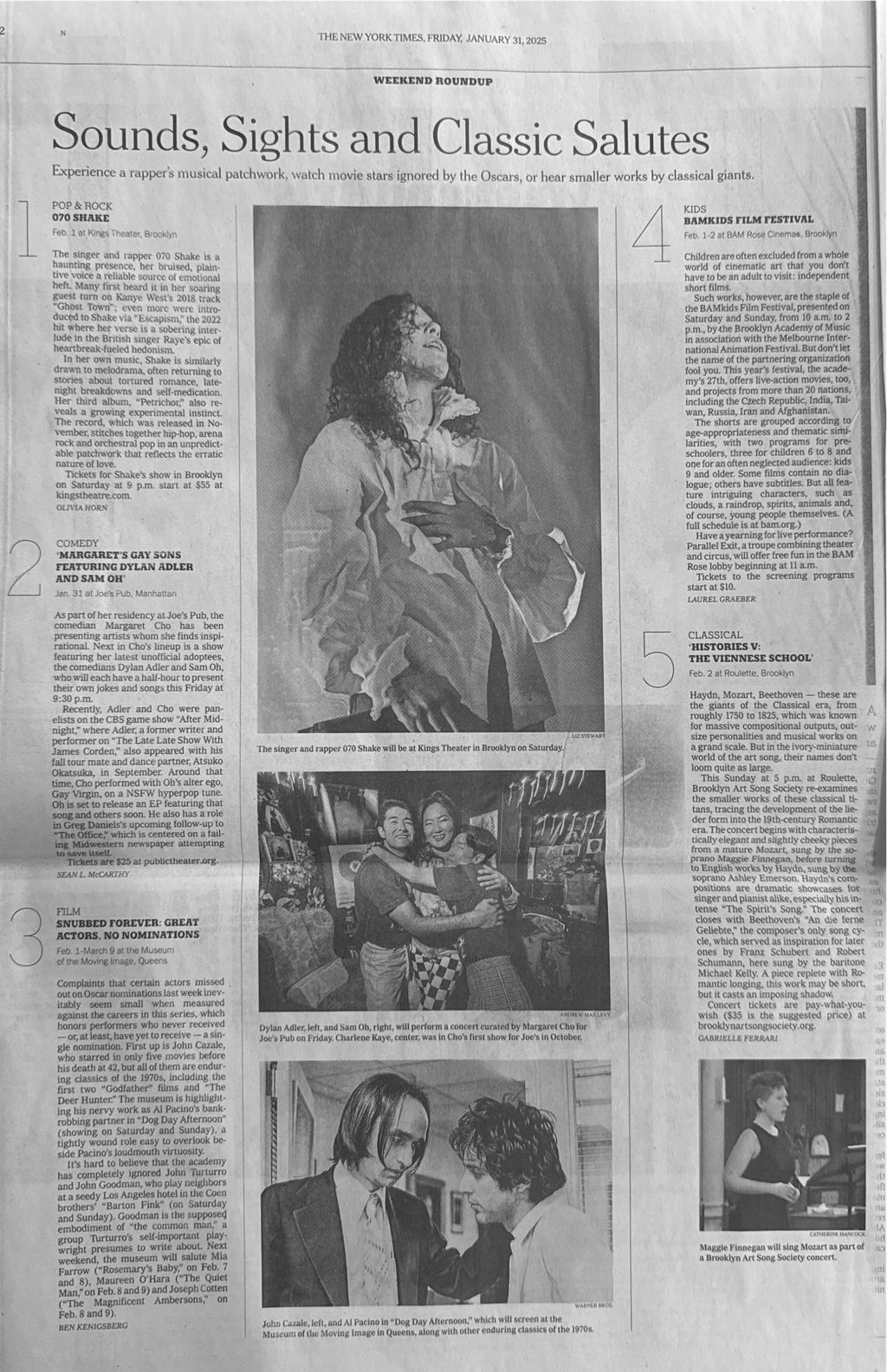 New York Times artist spotlight titles 
